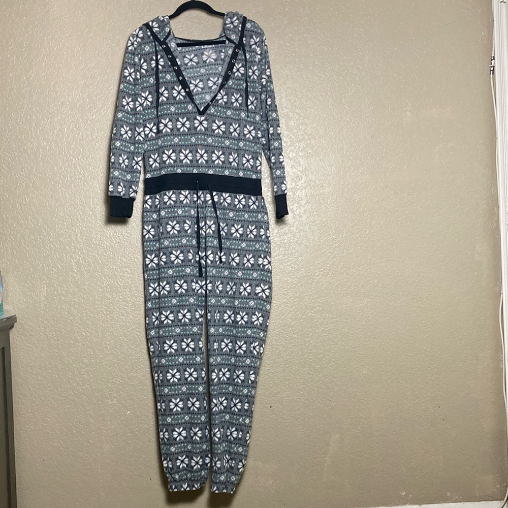 Halfmoon By Modern Movement Onesie with Hood Large Women Pajama Or Lounge Wear.